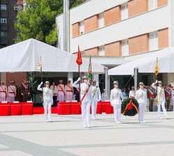 Su Majestad el Rey al inicio del acto a los caidos