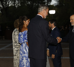 Su Majestad el Rey recibe el saludo del presidente del Parlamento de las Illes Balears, Gabriele Le Senne