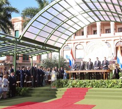 Vista general de la Solemne Ceremonia de Toma del Mando Presidencial