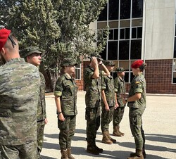 La Princesa recibe instrucción en la Academia General Militar