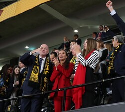 Momento de celebración tras proclamarse España campeona del mundo de la “Copa Mundial Femenina de la FIFA Australia & Nueva Zelanda 2023R