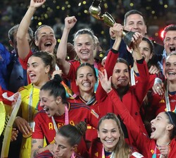 Celebración del campeonato del mundo de fútbol femenino