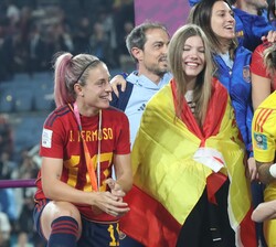 Doña Sofía con la selección