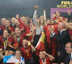 Celebración del campeonato del mundo de fútbol femenino