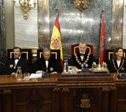 Su Majestad el Rey durante el acto de Apertura del Año Judicial 2023/2024