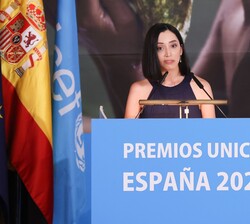 Palabras de agradecimiento por el galardón de la periodista Alexia Columba Jerez