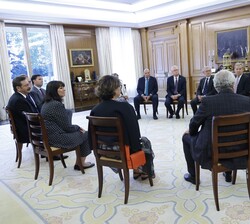Audiencia de Su Majestad el Rey a los presidentes de las Cámaras Europeas que asisten a la reunión de la Presidencia de Eurocámaras