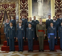 Don Felipe ha recibido en audiencia militar al personal perteneciente al Servicio Aéreo y al Servicio de Desactivación de Explosivos y Defensa NRBQ de