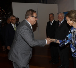 Su Majestad la Reina Doña Sofía recibe el saludo de los miembros del Comité ejecutivo de la FEBA