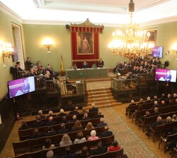 Vista general durante el acto de Apertura del Curso Académico de las Reales Academias