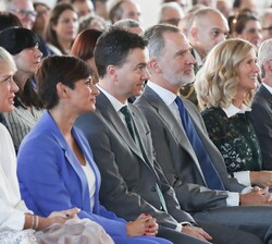 Don Felipe durante el acto de presentación del “Anuario 2023” del Informe Cotec