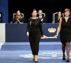 Premio Princesa de Asturias de Comunicación y Humanidades 2023, María Ordine y Rosalia Broccollo, tras la entrega del galardón