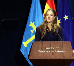 Su Alteza Real la Princesa de Asturias durante su intervención