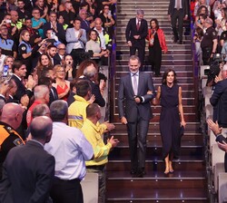 Don Felipe y Doña Letizia acceden al Auditorio de Tenerife-Adán Martín