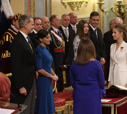 Su Alteza Real la Princesa de Asturias jura la Constitución Española ante las Cortes Generales