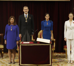 Su Alteza Real la Princesa de Asturias tras jurar la Constitución Española ante las Cortes Generales