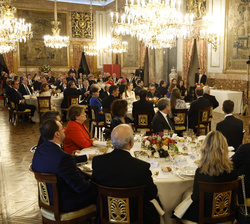 Vista general del Comedor de Gala durante la intervención de Don Felipe