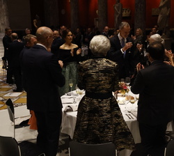 Brindis de Su Majestad el Rey con la Su Majestad la Reina de Dinamarca