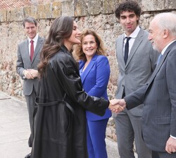 LLegada de la la Reina al Monasterio de Yuso, en San Millán de la Cogolla (La Rioja)