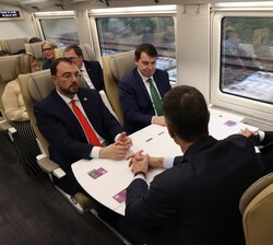 Don Felipe durante el viaje