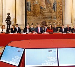 Reunión del Patronato de la Fundación Princesa de Girona, presidida por Sus majestades los Reyes