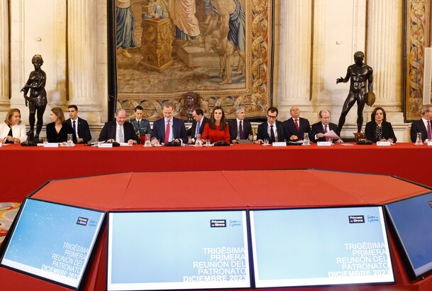 Reunión del Patronato de la Fundación Princesa de Girona, presidida por Sus majestades los Reyes