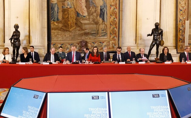Reunión del Patronato de la Fundación Princesa de Girona, presidida por Sus majestades los Reyes