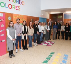 Los Reyes con el personal docente