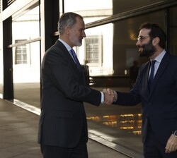 Su Majestad el Rey recibido por el ministro de Economía, Comercio y Empresa, Carlos Cuerpo
