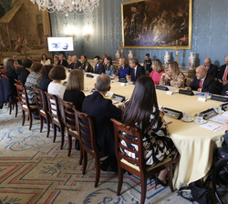 Su Majestad la Reina durante la 31ª reunión del Consejo del Real Patronato sobre Discapacidad