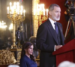Su Majestad el Rey durante su intervención