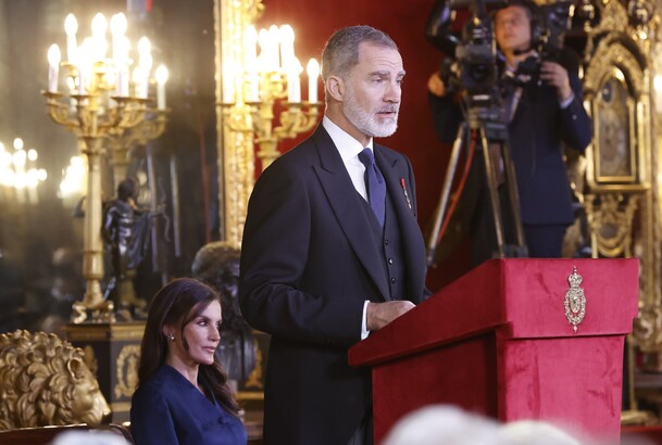 Su Majestad el Rey durante su intervención