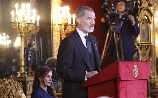 Su Majestad el Rey durante su intervención