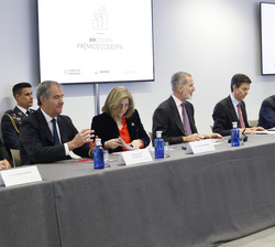 Su Majestad el Rey en la reunión del Patronato de la Fundación CODESPA