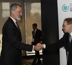Su Majestad el Rey recibe el saludo de los empresarios y responsables de las empresas integrantes del Observatorio Empresarial para el Crecimiento Inc