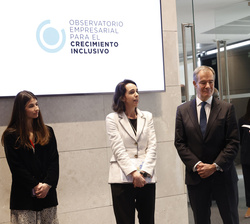 Su Majestad el Rey observa el informe “Productos y servicios inclusivos, una respuesta empresarial a la vulnerabilidad en España"