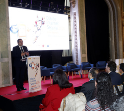 El director general del Instituto Nacional de Ciberseguridad, Félix Barrio durante su intervención