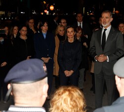 Don Felipe se dirige a todas las personas que han participado en las labores, cada una en su ámbito, tras el incendio de Valencia
