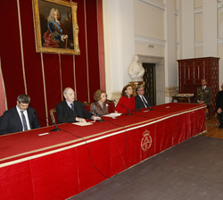 Vista general del salón de actos de la Real Academia de Bellas Artes de San Fernando donde se desarrolla la entrega de premios