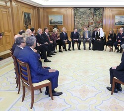 Desarrollo de la audiencia de Don Felipe con la delegación de la ‘World Jurist Association’