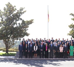 Su Majestad el Rey junto al Consejo de Presidentes de Multinacionales con España