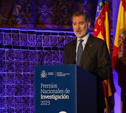Su Majestad el Rey durante su intervención
