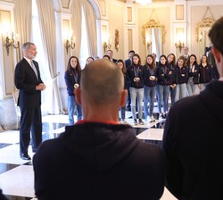 Audiencia del Rey a los medallistas de los Campeonatos Acuáticos de 2024, de Europa, en Eindhoven y Croacia, y del Mundo, en Doha
