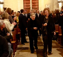 Su Majestad la Reina Doña Sofía a su entrada a la Catedral