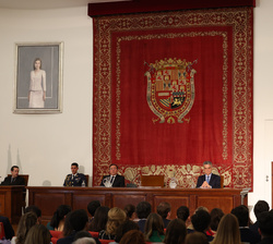 Vista general durante la intervención de Su Majestad el Rey en la entrega de los Despachos de Secretario de Embajada a la LXXV promoción de la Carrera