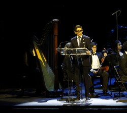 El presidente de Telefónica, José María Álvarez-Pallete, durante sus palabras