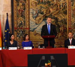 Don Felipe, durante su intervención