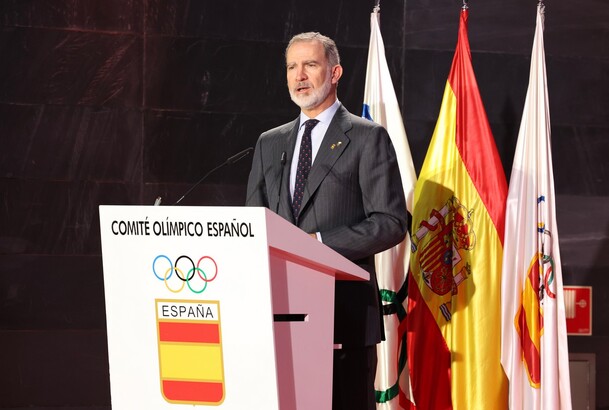Su Majestad el Rey durante su intervención