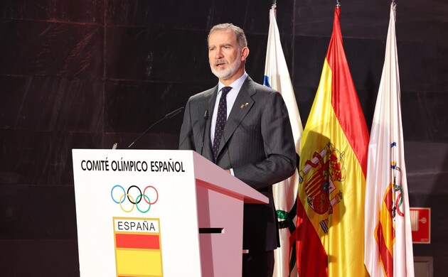 Su Majestad el Rey durante su intervención
