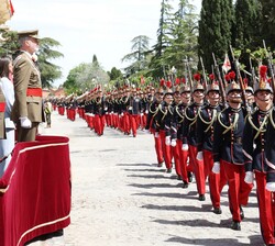 El Rey durante el desfile